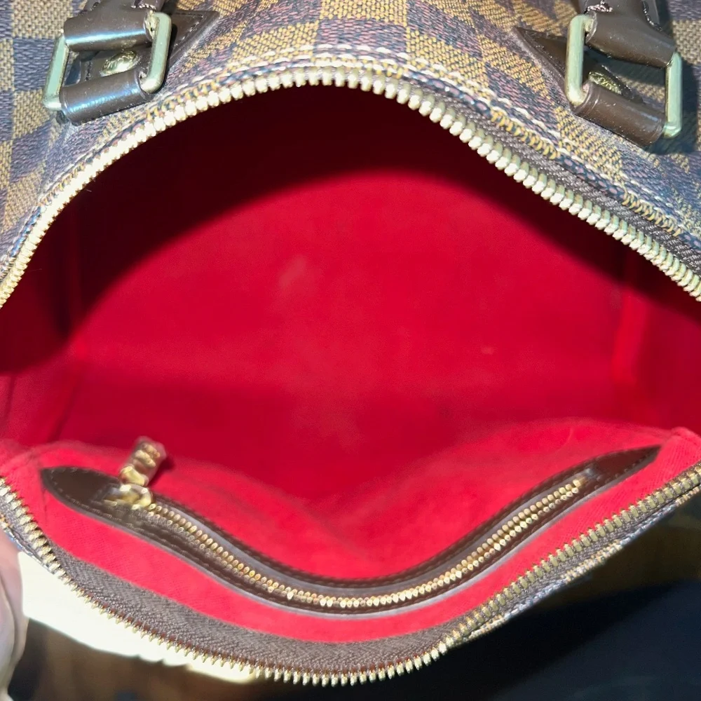 Authentic Louis Vuitton Speedy Bandoulière 30 Damier Ebene N41367 Handbag